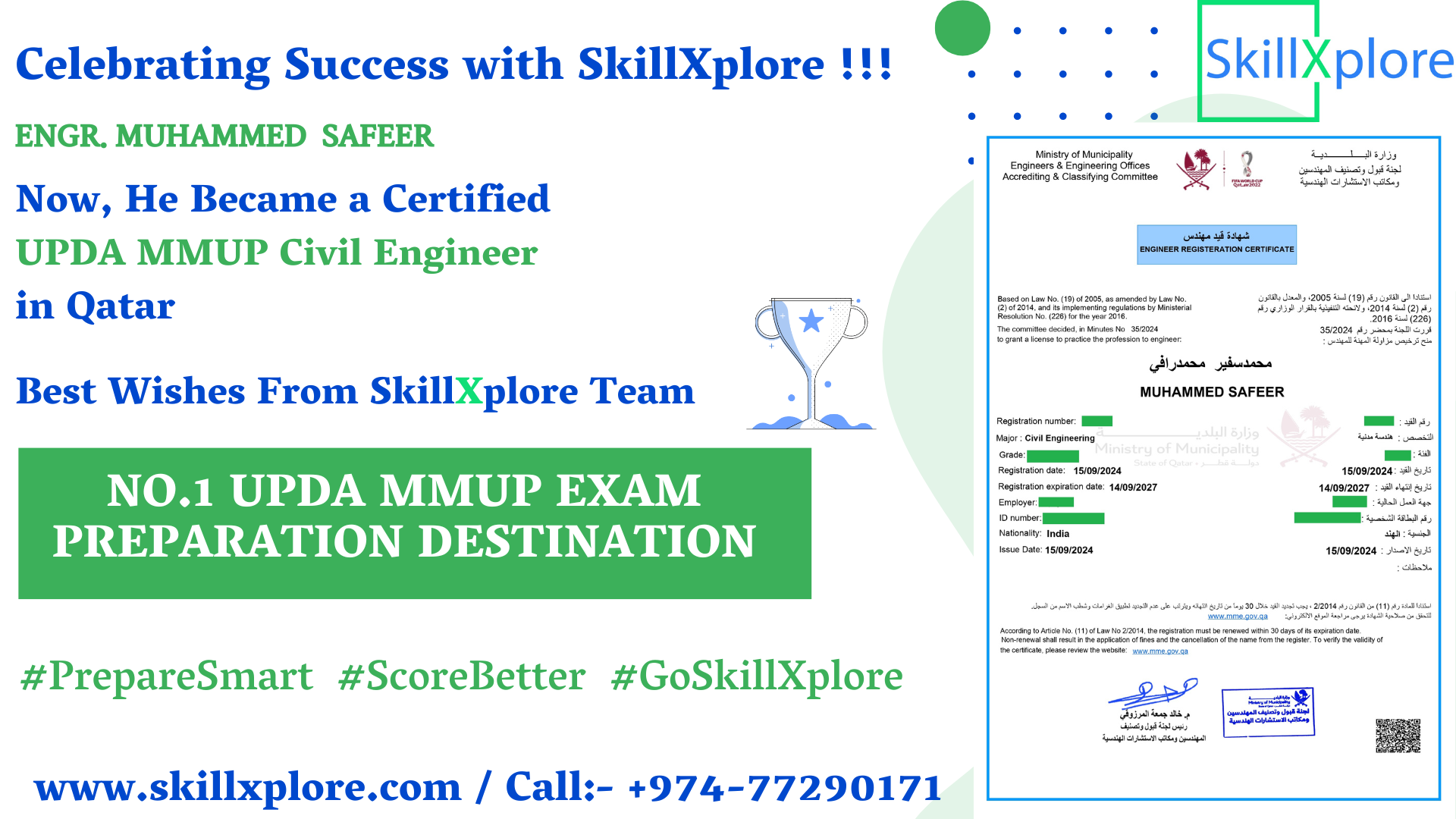 MMUP Civil Exam Training in Qatar