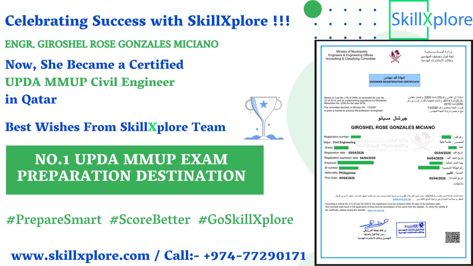 MMUP Civil Exam Training Qatar