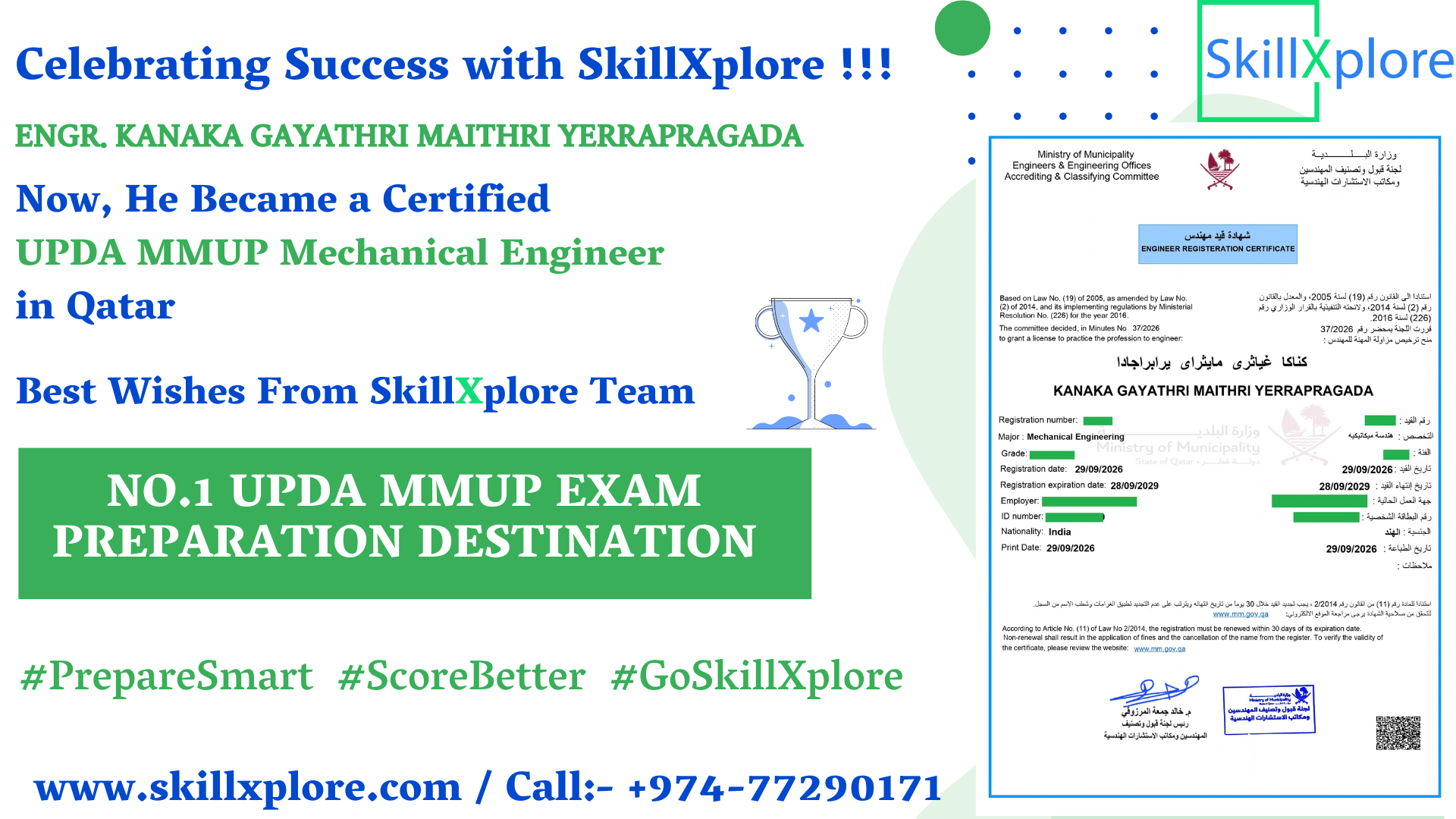 Online MMUP Exam Training Qatar Mechanical